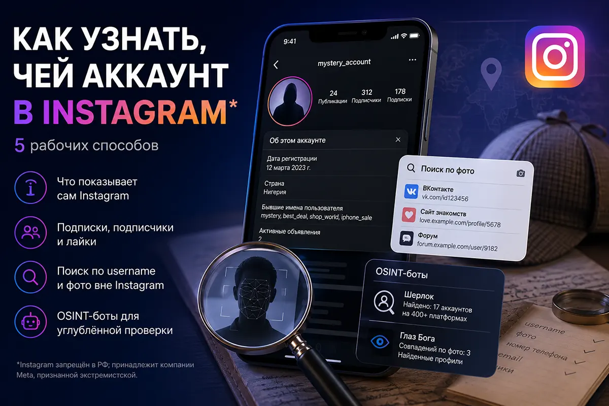 Как узнать, чей аккаунт в Instagram