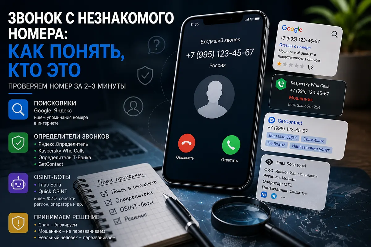 Звонок с незнакомого номера: как понять, кто это