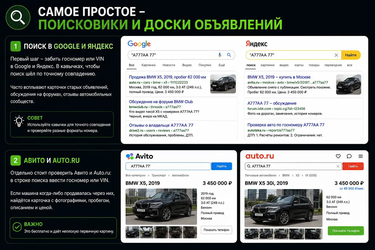 Поисковики и доски объявлений